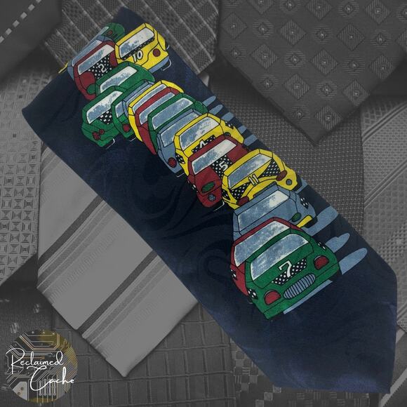 Racing Cars Tie - Picture 1 of 6